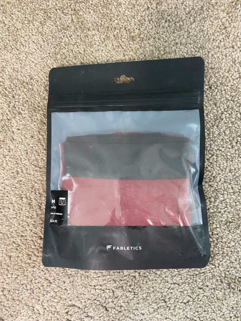 New Fabletics 24-7 Boxer Briefs Performance Stretch Underwear, Spice Size Small